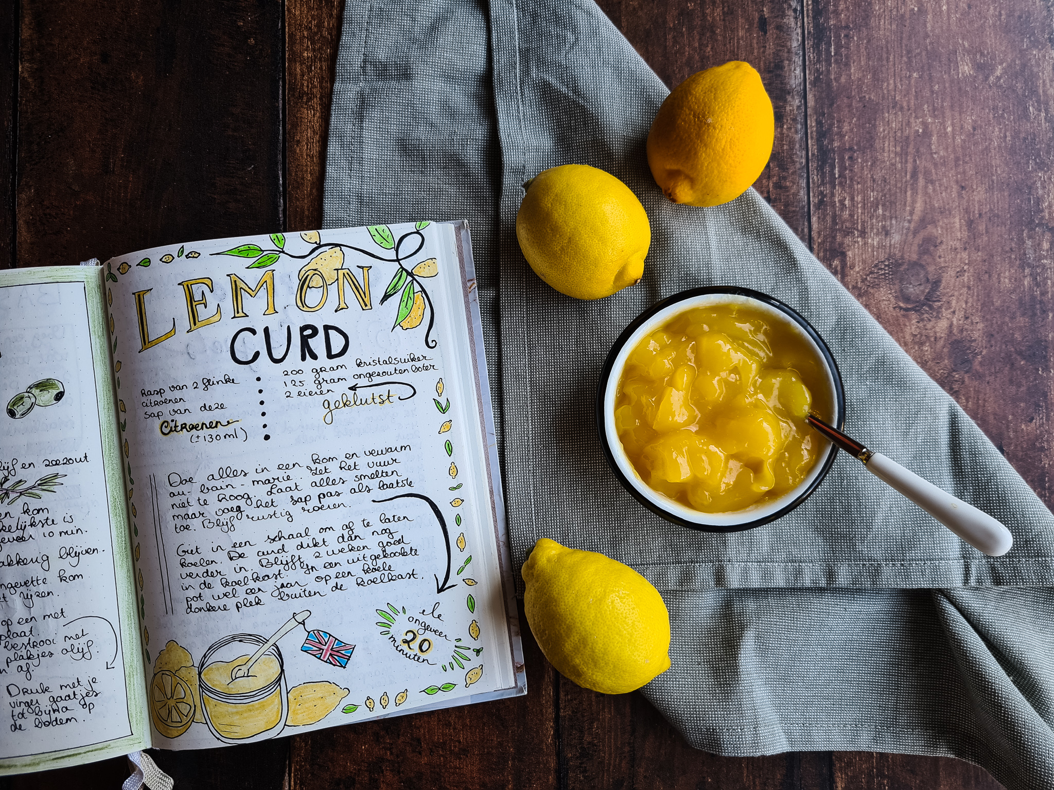 Homemade lemon curd