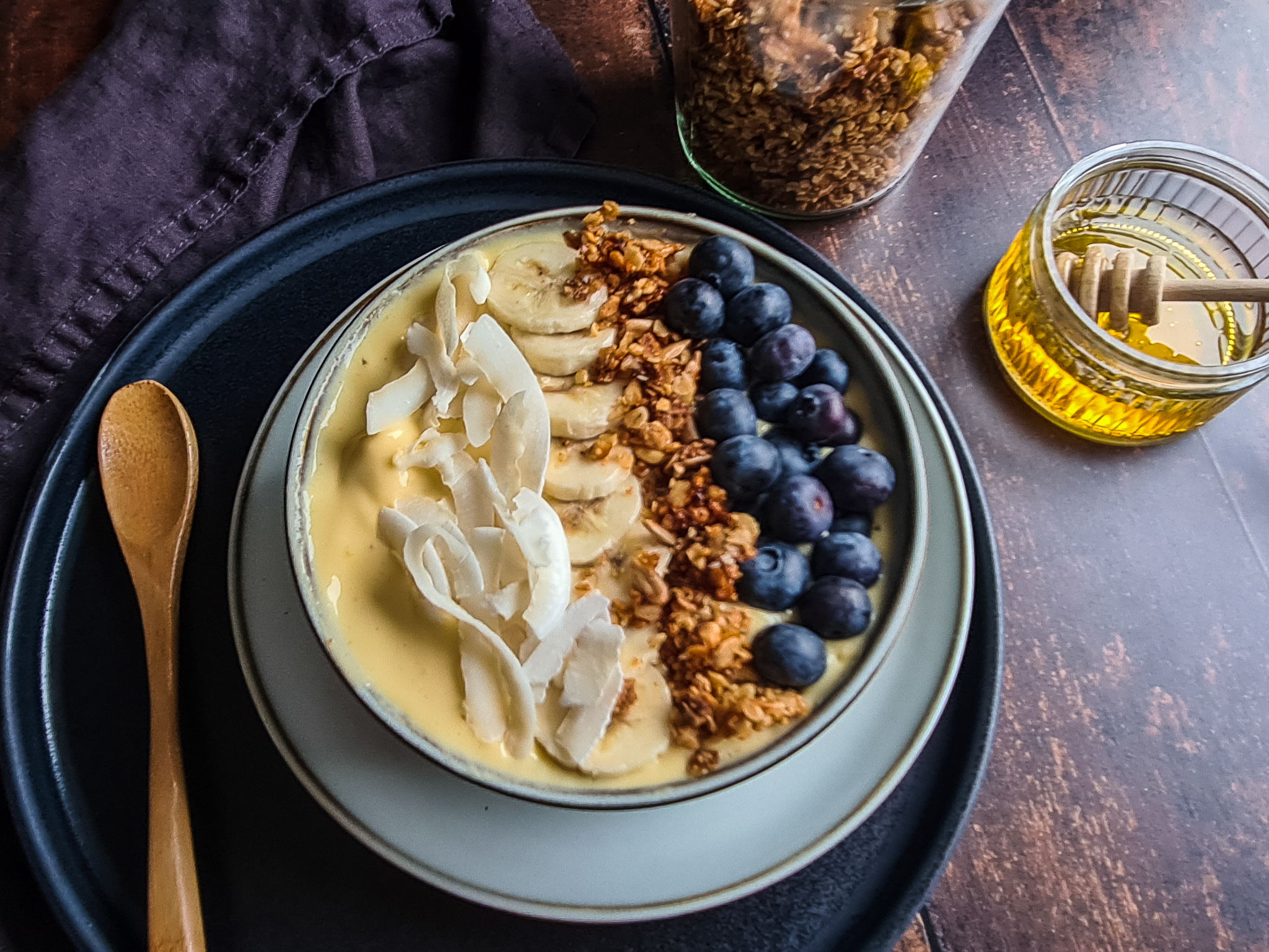 Mango & banaan smoothiebowl