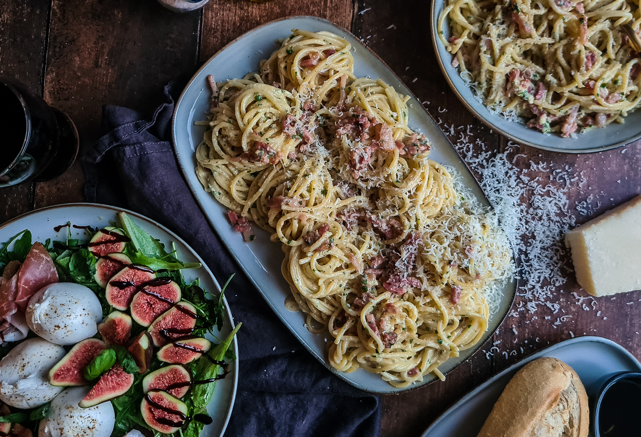 Creamy spaghetti carbonara