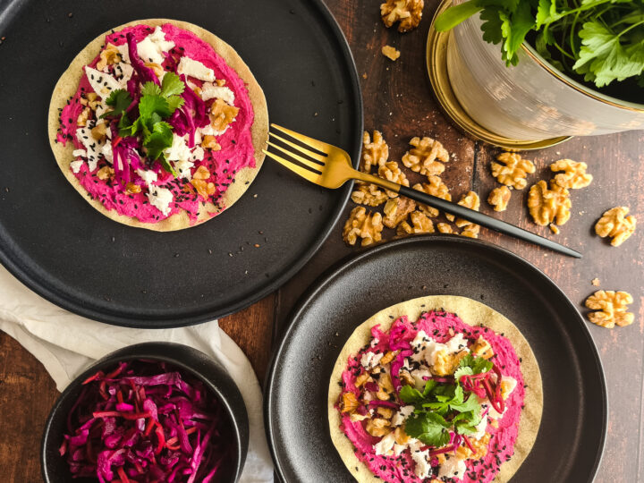 Loaded papadums met roomkaas