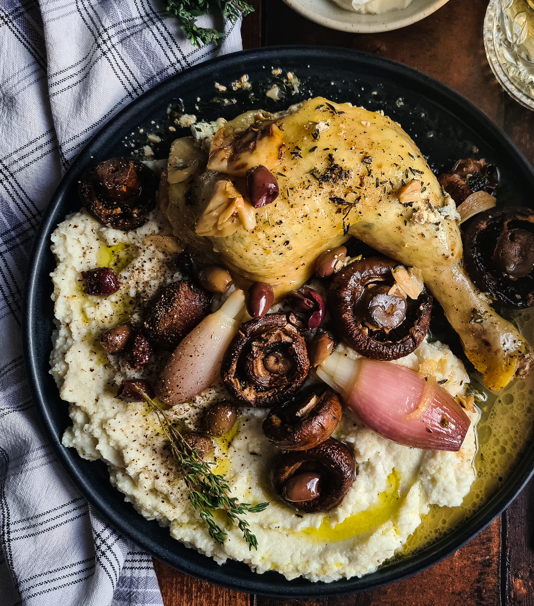 Stuffed kippetjes met ricotta, kruiden en knoflook