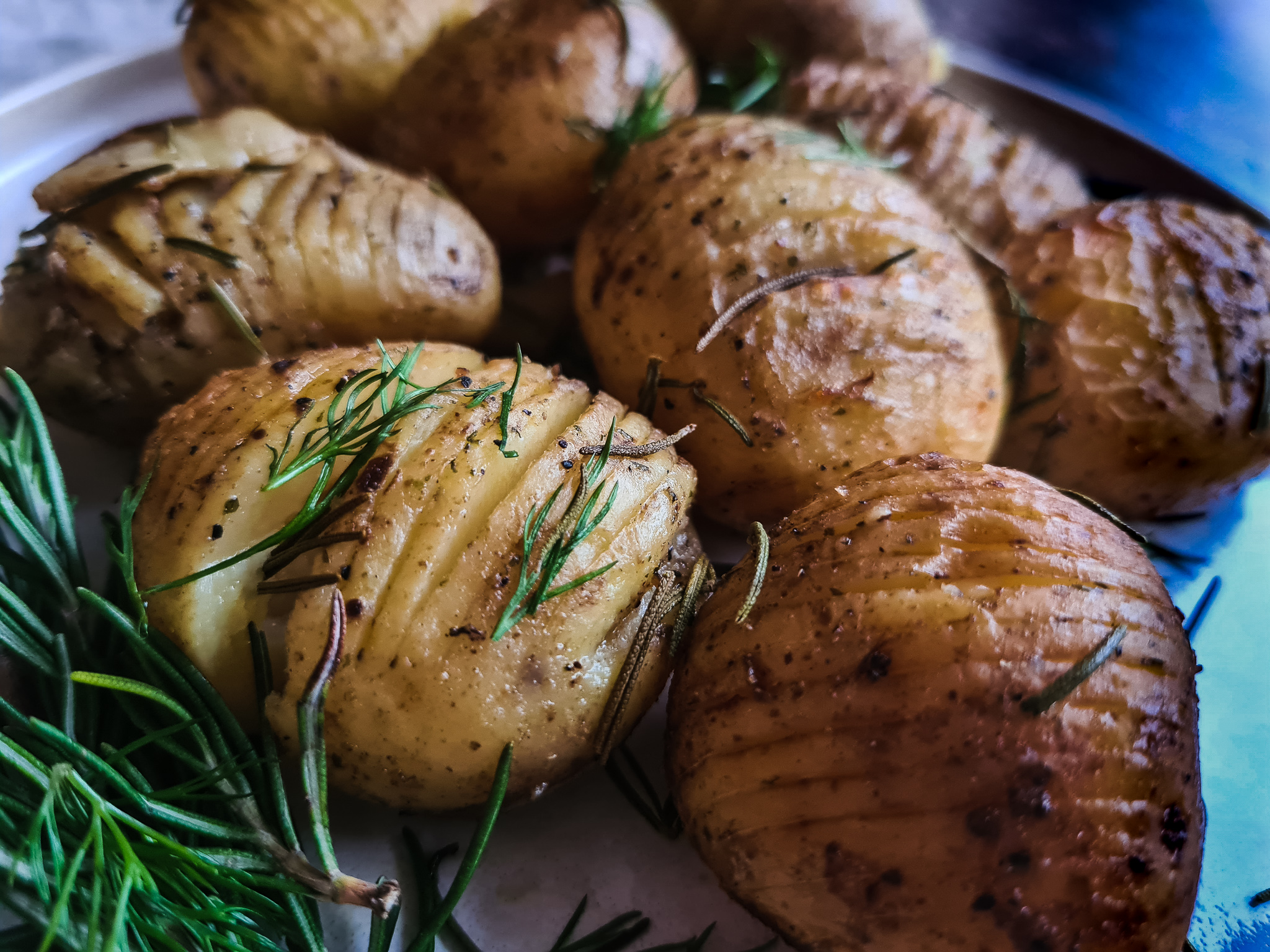 Hasselback aardappelen