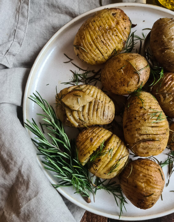 Hasselback aardappelen