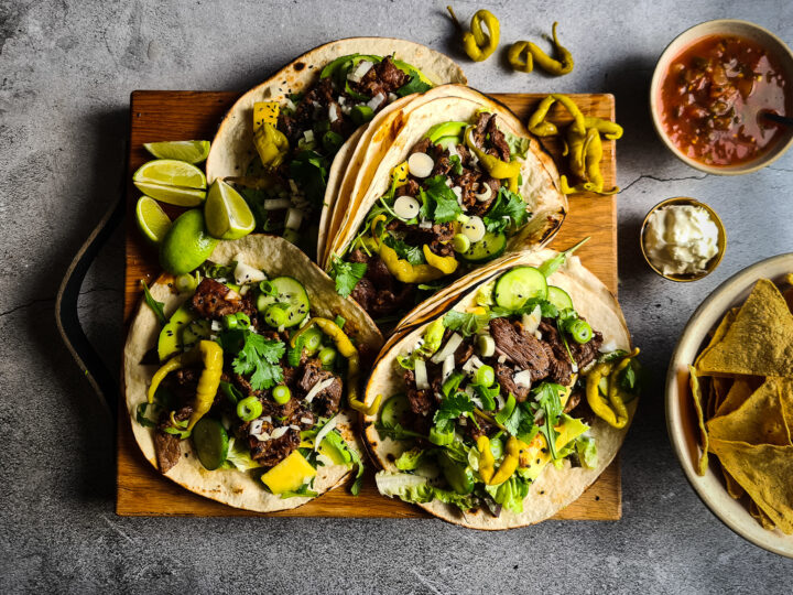 Korean bulgogi barbecue taco's