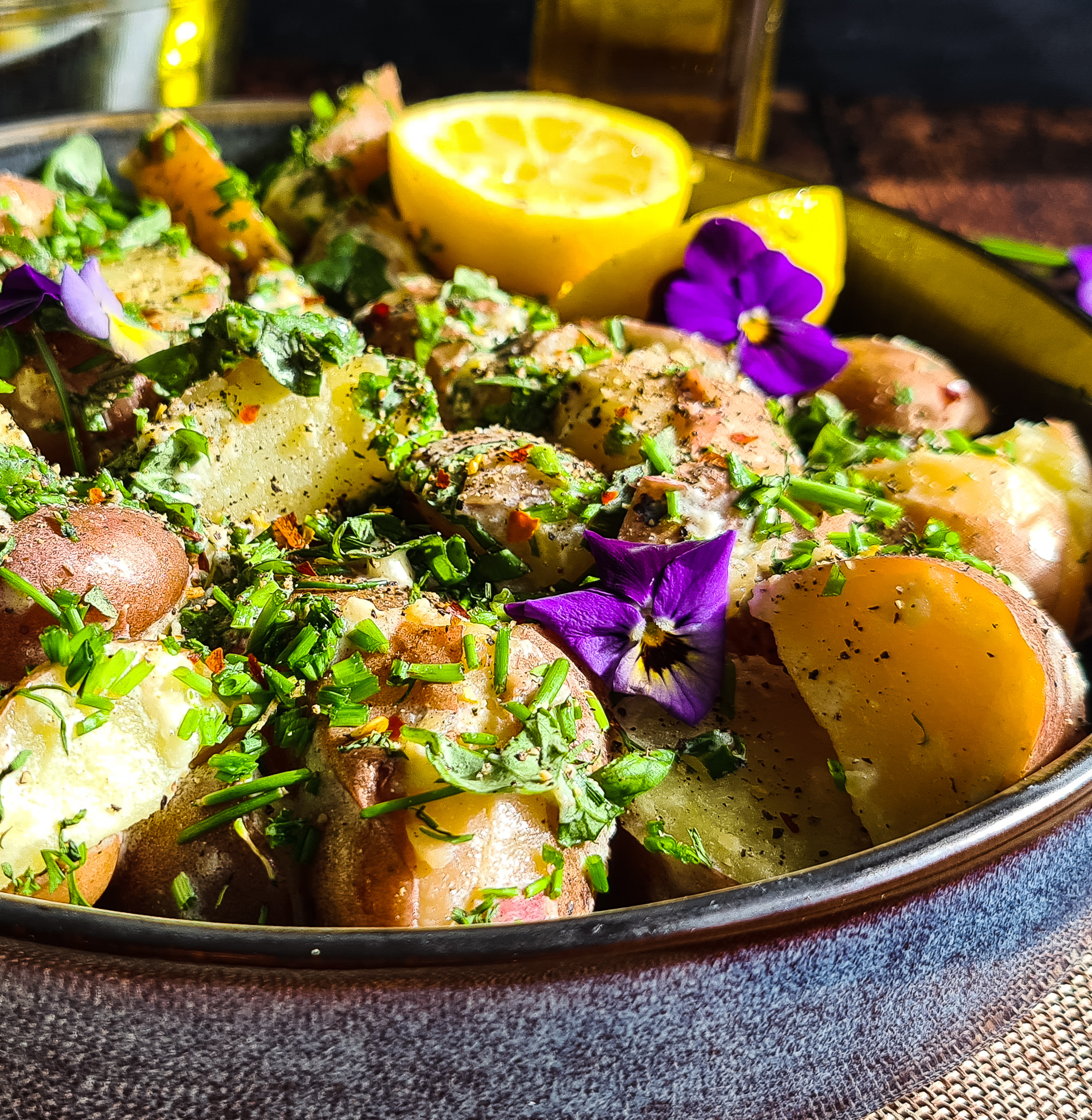 No-mayo aardappelsalade met verse kruiden