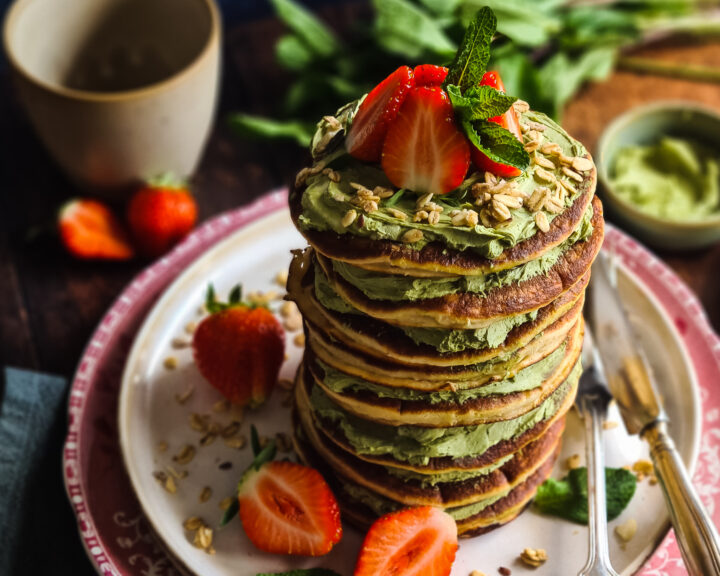 Matcha Cheesecake Bananenpannenkoeken