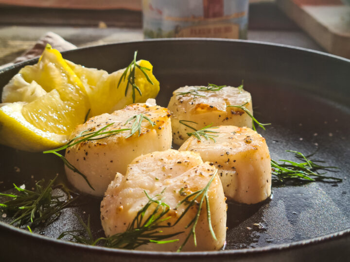 Coquilles van de Barbecue met Fleur de Sel en Citroen