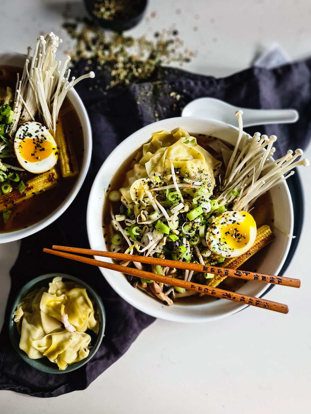 Makkelijke Ramen met zelfgemaakte Wontons