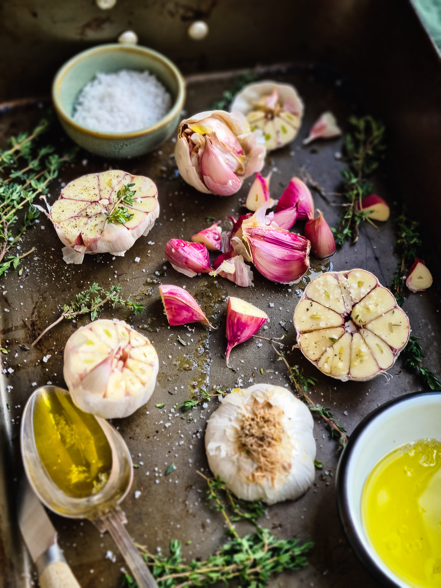 Gepofte knoflook; het beste broodsmeersel!