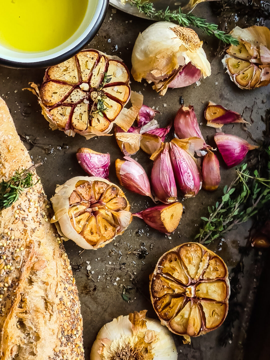 Gepofte knoflook; het beste broodsmeersel!