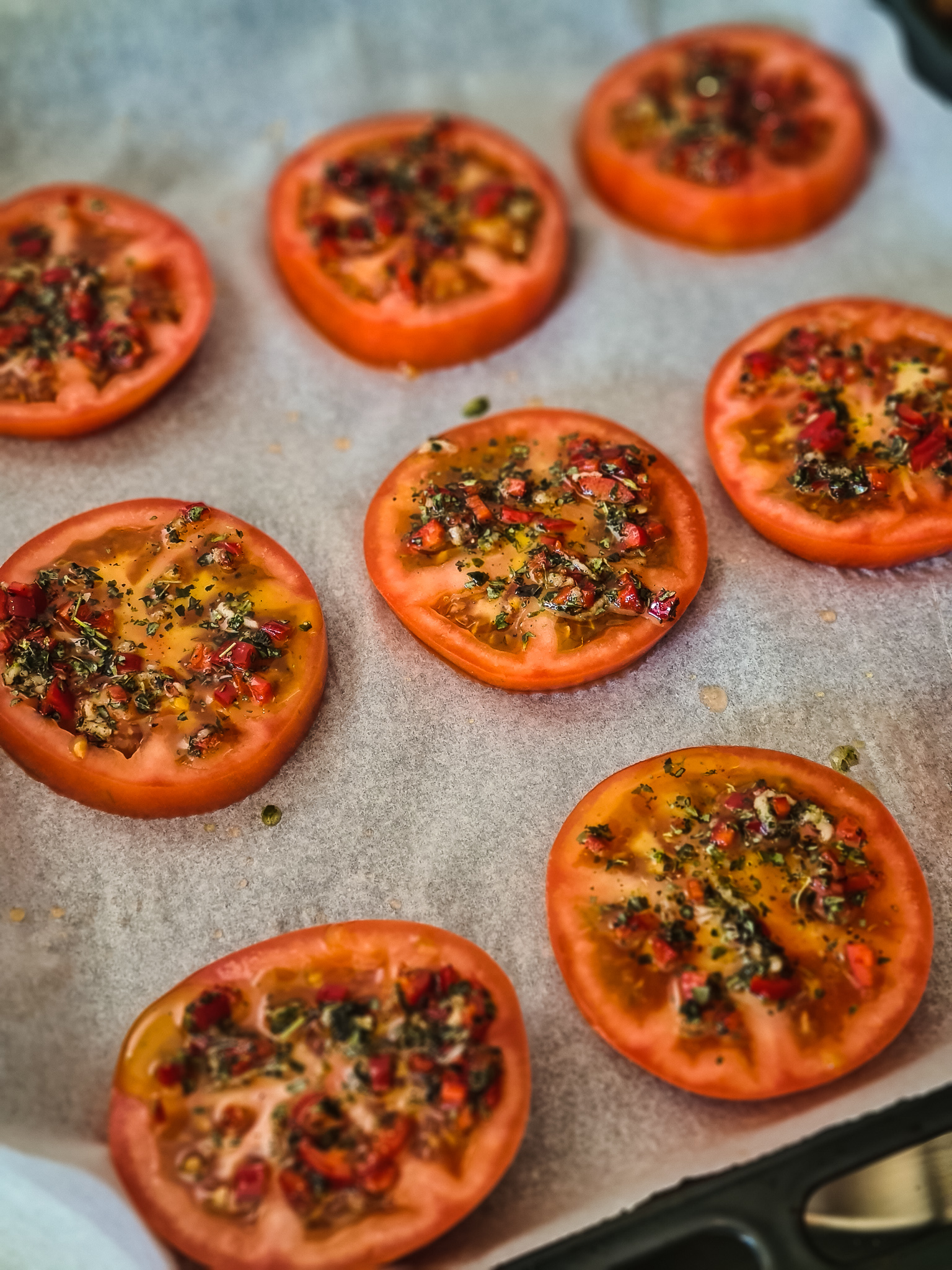 Gegrilde Vleestomaten met Knoflook