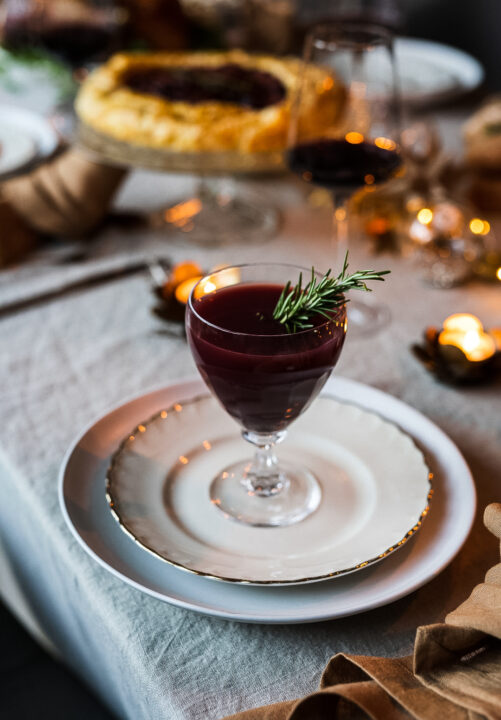 Christmas Champagne Cocktail
